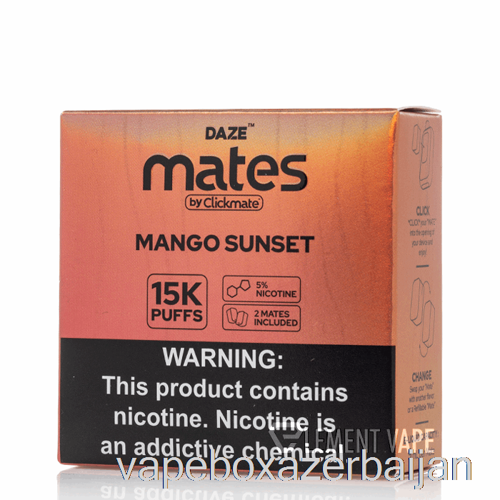 Vape Smoke 7 Daze Mate Pods Mango Sunset